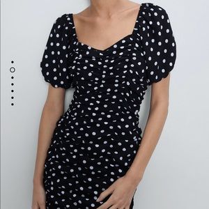 ZARA polka dot print dress